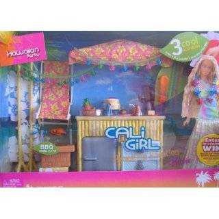 Barbie Cali Girl HAWAIIAN VACATION PARTY Playset w 3 Activities & MORE 