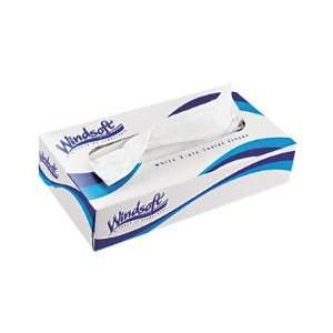  WINDSOFT Facial Tissue in Pop Up Box, White, 2 Ply, 8.3 in 
