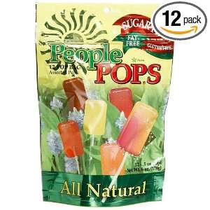 People Pops Assorted Flavors, 12 Pop Bags (Pack of 12)  