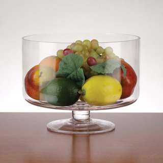 Crystal Round Serving Trifle Bowl Decorative Stem  