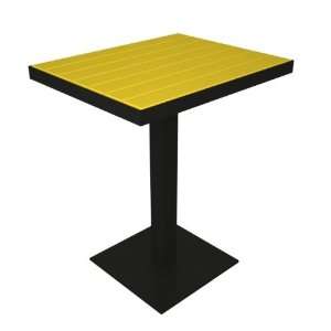  Recycled European Outdoor Patio Pedestal Table  Sunshine 