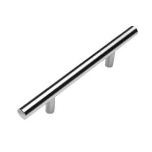  All Wood Cabinetry DH45 100 Euro Railing Pulls, Brushed 