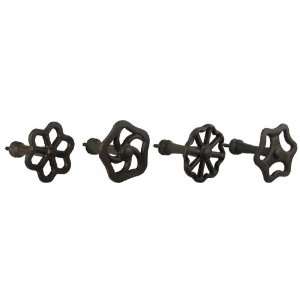  Set of 4 Antique Look Faucet Knobs