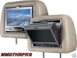 NEW Audiovox MMD7HRPKG 7 Universal Headrests/Monitors  
