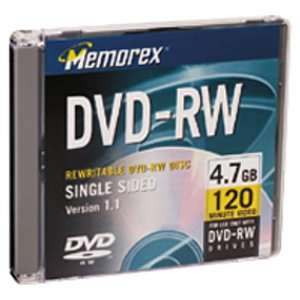  Memorex 4.7GB DVD RW Media (Single) Electronics