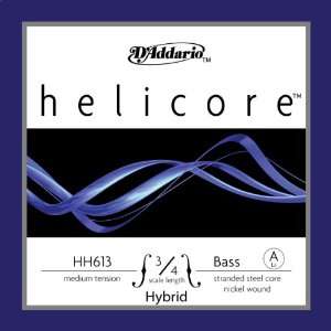  DAddario Helicore Hybrid Bass Single A String, 3/4 Scale 