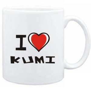 Mug White I love Kumi  Cities 