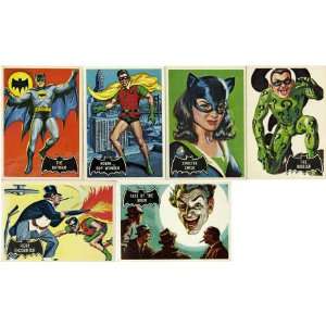  1966 Topps Batman Black Bat Complete Set (55 