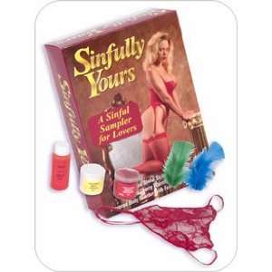  Kit Sinfully Flavor Oil/powder And G String Health 