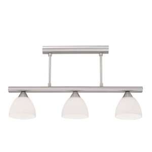 Eglo 85841A Kyra, Nickel & Satin/Frosted Opal, 3 Light Ceiling Light 