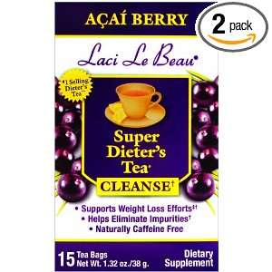  Laci Le Beau Super Dieters Tea, Acaiberry, 15 Count (Pack 