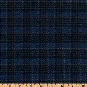  43 Wide Timeless Treasures Tailor Flannel Plaid Navy 