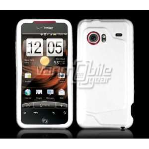  WHITE SOLID TPU GLOSSY CASE for HTC Droid Incredible (1st 