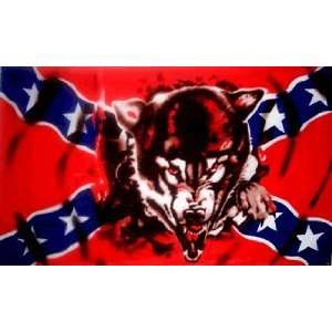  Freeshipping   3x5ft Polyester Rebel Wolf Flag #F1049 