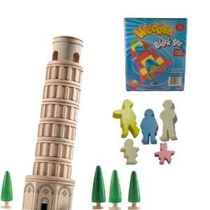 Haba Leaning Tower Of Pisa Wooden Block Set with Wooden 5 Piece Block 