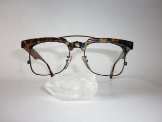 TRACTION PRODUCTIONS black amber brown eyeglasses H18 P  