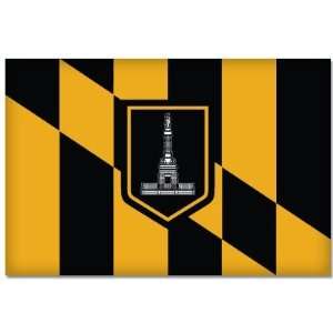  Baltimore City Marylad Flag bumper sticker 5 x 3 
