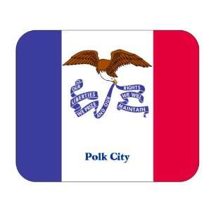    US State Flag   Polk City, Iowa (IA) Mouse Pad 