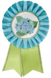 Hand Painted Award Ribbon Rosette Cupcake Glitter FUN  