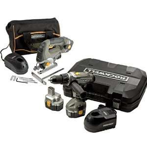 Rockwell Compack Cordless Jigsaw/Drill Driver Combo 