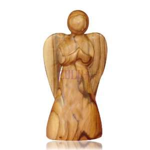  10cm Olive Wood Angel Figure 