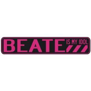   BEATA IS MY IDOL  STREET SIGN