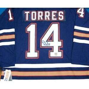  Raffi Torres Autographed Hockey Jersey (Edmonton OIiers 