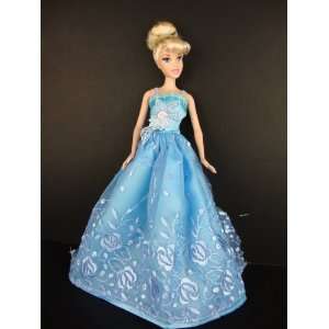  Beautiful Blue Ball Gown with Straps Made to Fit the 