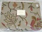 WILLIAMS SONOMA Home Windsor Embroidered Floral Crewel King Duvet NWT 