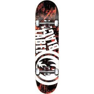  Black Label Topple Complete Skateboard   7.5 Sports 