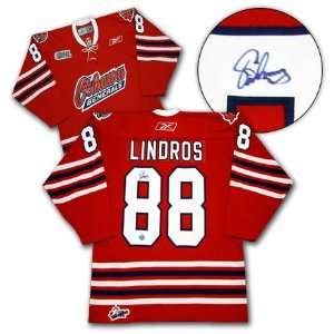  ERIC LINDROS Oshawa Generals SIGNED CHL Hockey Jersey 