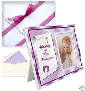 Baby Blessing Dedication Picture Frame Gift  