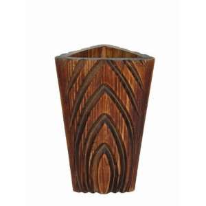  Sunshine Trading STV 01 Hand Carved Wood Vase
