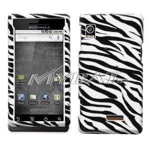   on Hard Cover Case Cell Phone Protector for Motorola Droid A855 Zebra