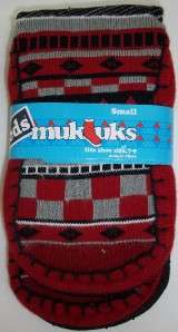 Keds MUK LUKS   Childrens Size Small   RED / GREY / BLACK  