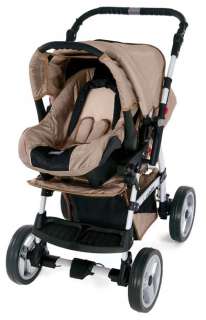 car seat can be installed on the top of the chassis   facing drive 