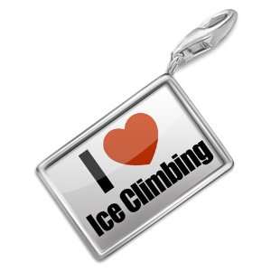 FotoCharms I Love Ice Climbing   Charm with Lobster Clasp For Charms 