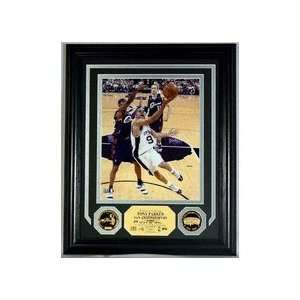  Tony Parker San Antonio Spurs Photomint with 2 Gold Coins 
