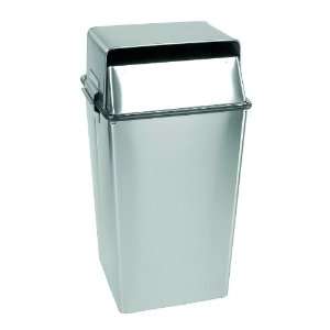Steel Document Receptacle with Lock in Stainless Steel Finish  