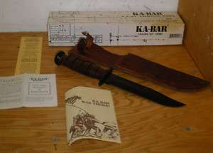 LMG KA BAR USMC FIGHTING KNIFE MADE IN USA 1996 NIB KABAR  