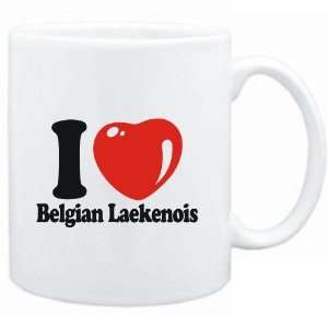    Mug White  I LOVE Belgian Laekenois  Dogs