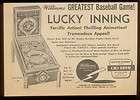   williams lucky inning baseball game arcade machine expedited shipping