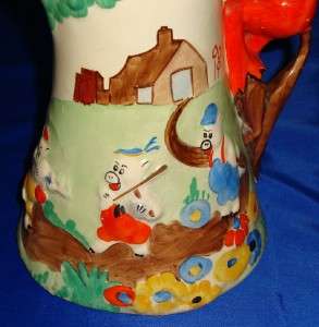  Heath THREE LITTLE PIGS & THE BIG BAD WOLF JUG Very Collectable  