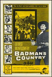 Badmans Country 1958 Orig U.S. 1 Sheet Movie Poster  