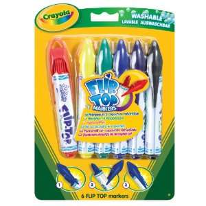  Crayola Flip Top Washable Markers pack of 6 Toys & Games
