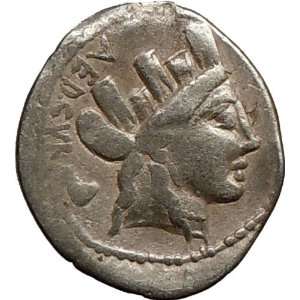 Roman Republic P. Furius Crassipes 84BC Curule Authentic Ancient 