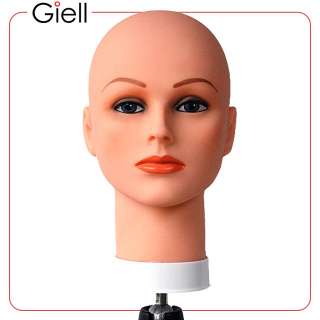 Celebrity Cosmetology Mannequin Head Bald with Make Up  