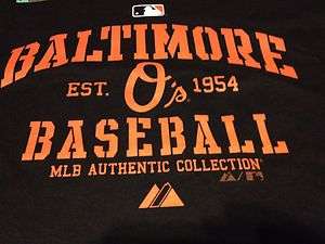 Baltimore Orioles Classic Print Design T Shirt Jersey Majestic 