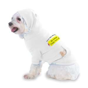    Hooded (Hoody) T Shirt with pocket for your Dog or Cat MEDIUM White
