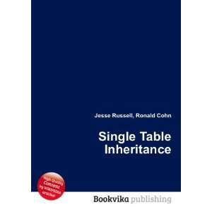  Single Table Inheritance Ronald Cohn Jesse Russell Books